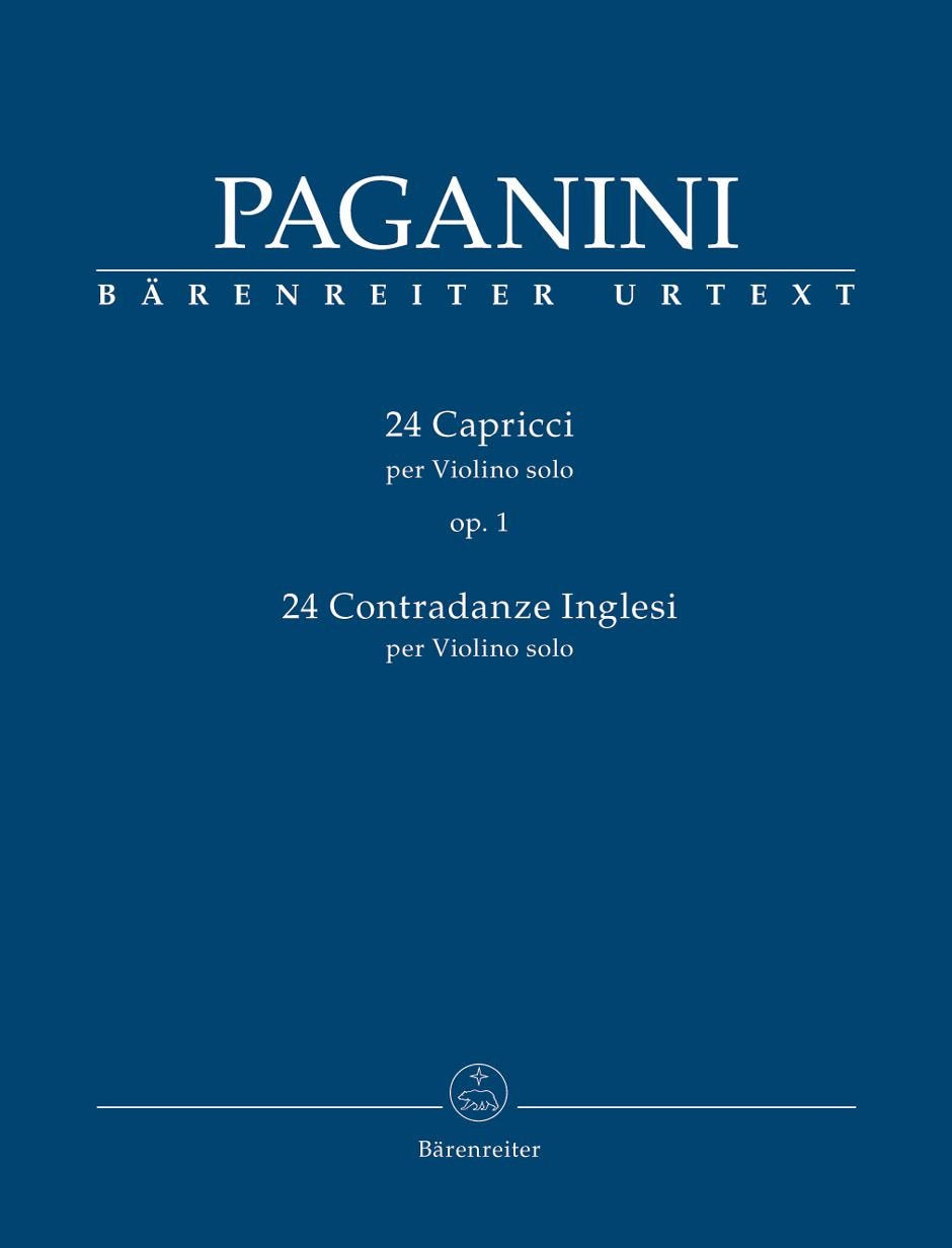 24 Capricci op. 1 per Violino Solo / 24 Contradanze inglesi per Violino Solo. Spielpartitur, Sammelband, Urtextausgabe: Erstausgabe Sheet Music