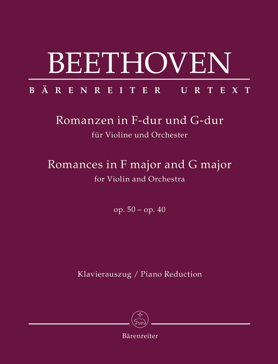 Romanzen in F-Dur und G-Dur für Violine und Orchester op. 50, 40. Klavierauszug, Stimmen, Sammelband, Urtextausgabe: Klavierauszug, Stimme, Sammelband, Urtextausgabe Sheet Music