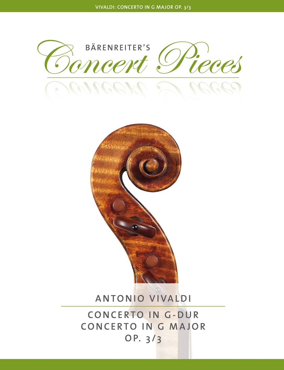 Antonio Vivaldi: Concerto For Violin In G Op.3/3. Für Violine, Klavierbegleitung Sheet Music