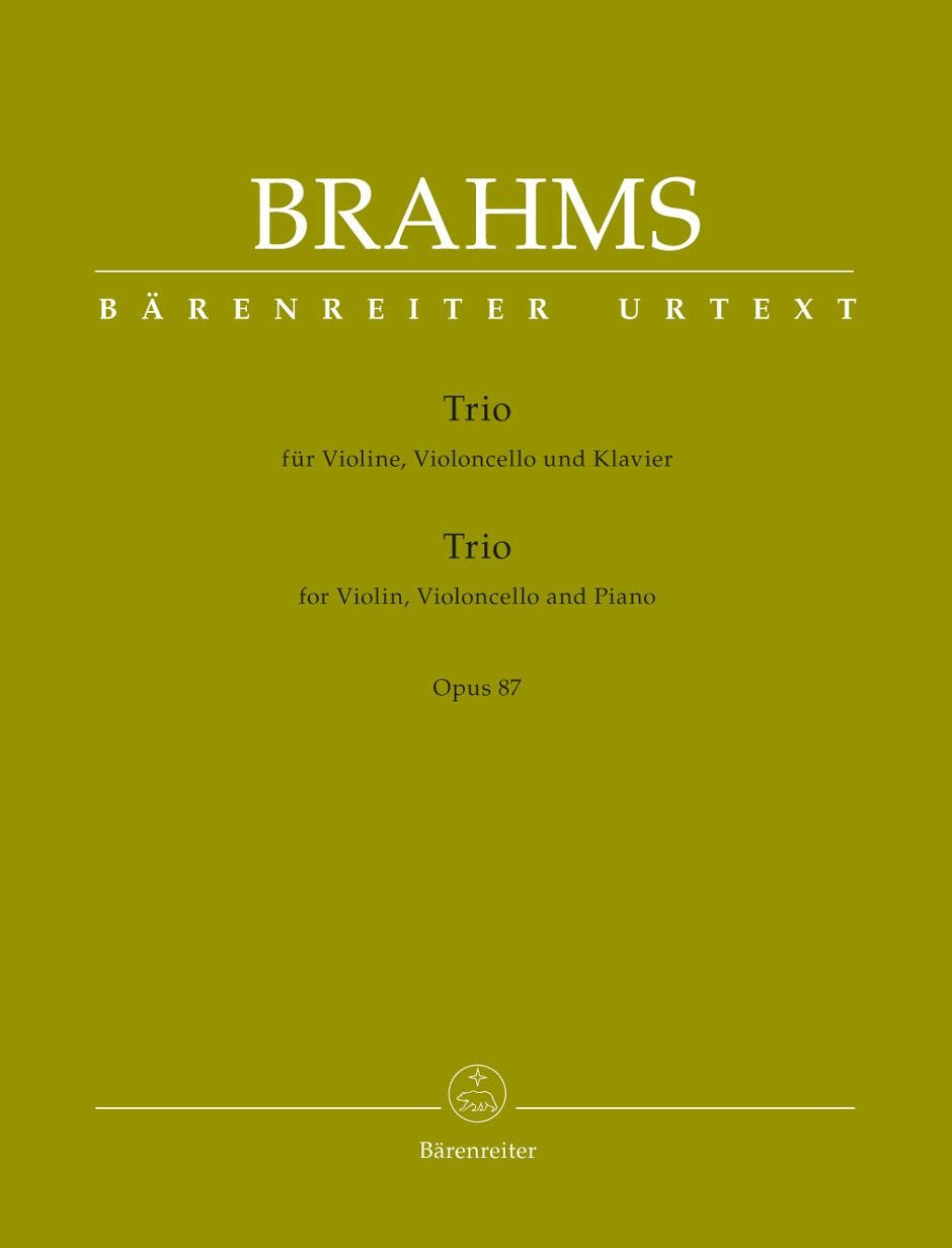 Trio für Violine, Violoncello und Klavier op. 87: Partitur und Stimmen Sheet Music