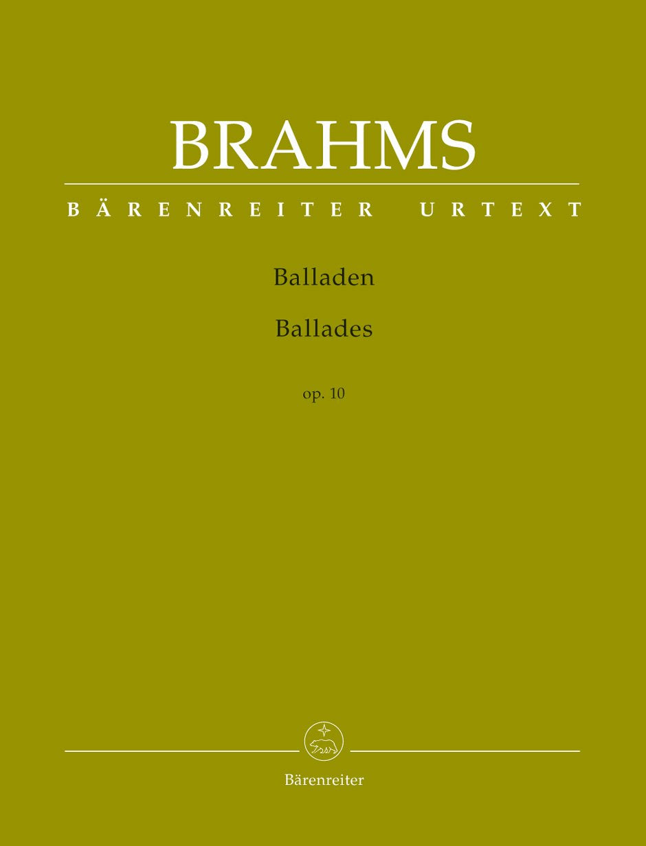 Ballades Opus 10 --- Piano book