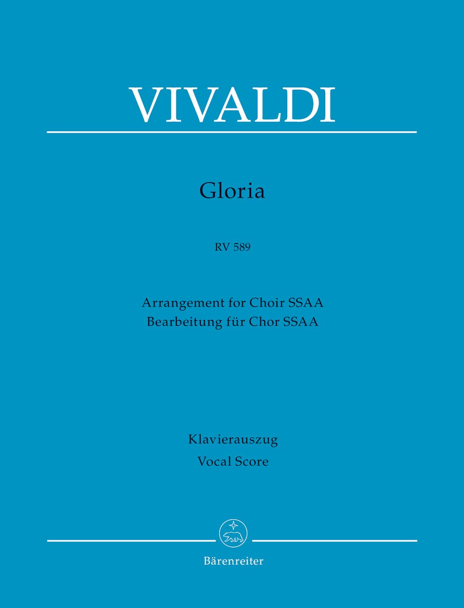 Gloria RV 589 (Bearbeitung für Chor SSAA). Klavierauszug vokal book