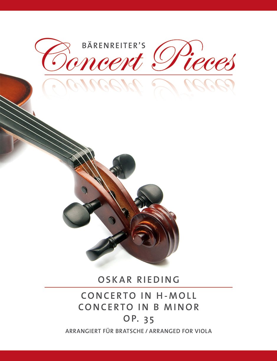 BARENREITER RIEDING O. - CONCERTO IN B MINOR OP.35 - ALTO & PIANO Classical sheets Viola book