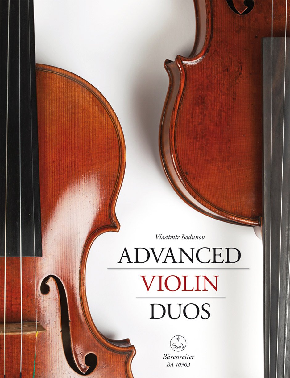 Advanced Violin Duos: Particell mit Stimmen Sheet Music