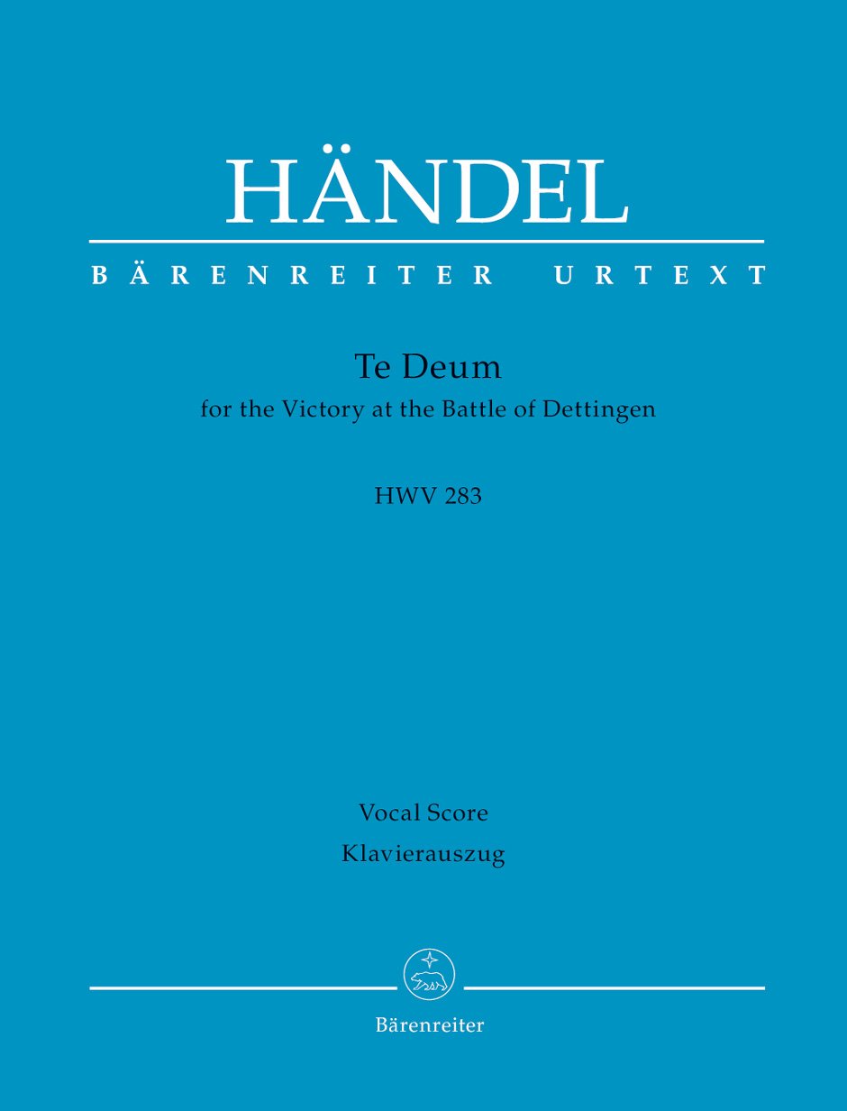 Te Deum for the Victory at the Battle of Dettingen HWV 283. Klavierauszug, Urtextausgbe book