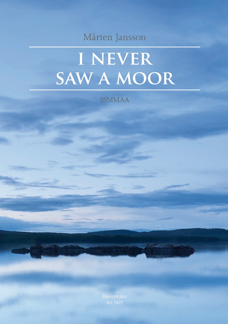 I Never Saw a Moor. Chorpartitur. Für Frauenchor (SSMMAA) Sheet Music