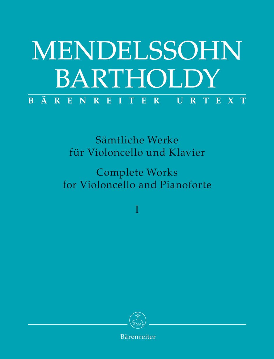 Sämtliche Werke für Violoncello und Klavier (Band 1). Spielpartitur mit Stimme, Sammelband, BÄRENREITER URTEXT Books