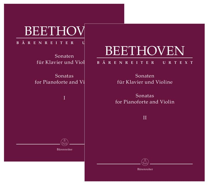 Sonaten für Klavier und Violine (Band I und II). Spielpartituren (2), Stimmen (2), Urtextausgabe, Sammelband. BÄRENREITER URTEXT Books