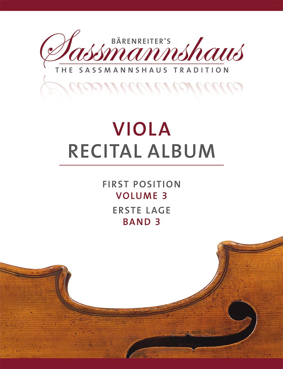 Viola Recital Album, Band 3 -7 Vortragsstücke in der ersten Lage für Bratsche und Klavier oder für zwei Bratschen-. Spielpartitur(en), Stimme(n). Bärenreiter's Sassmannshaus book