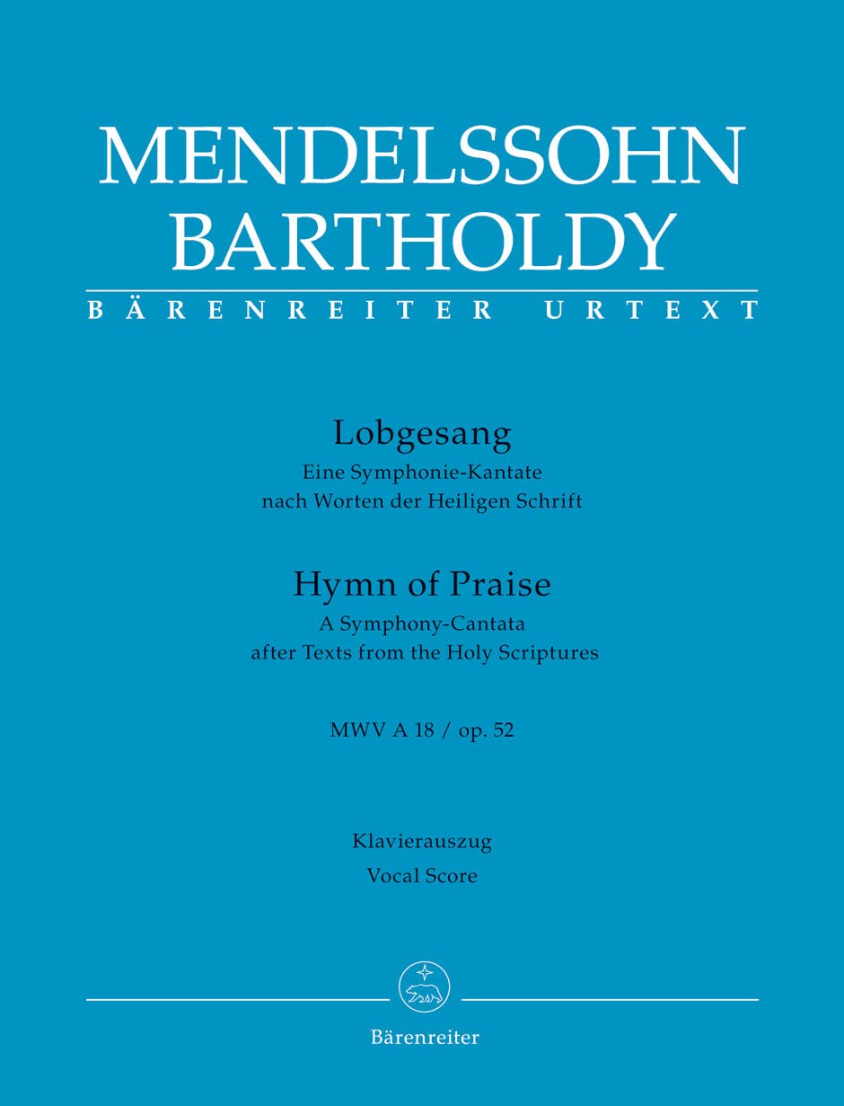 Mendelssohn-Bartholdy, Felix: Lobgesang op.52 MWV A18 : für Soli, Chor und Orchester Klavierauszug Books
