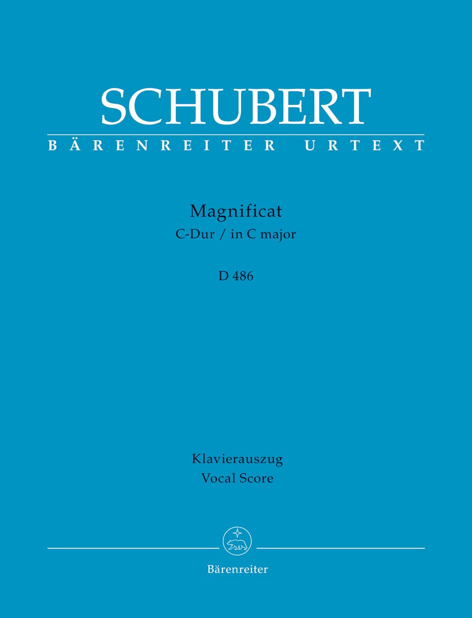 Magnificat C-Dur D 486. Klavierauszug vokal, Urtextausgabe. BÄRENREITER URTEXT Books