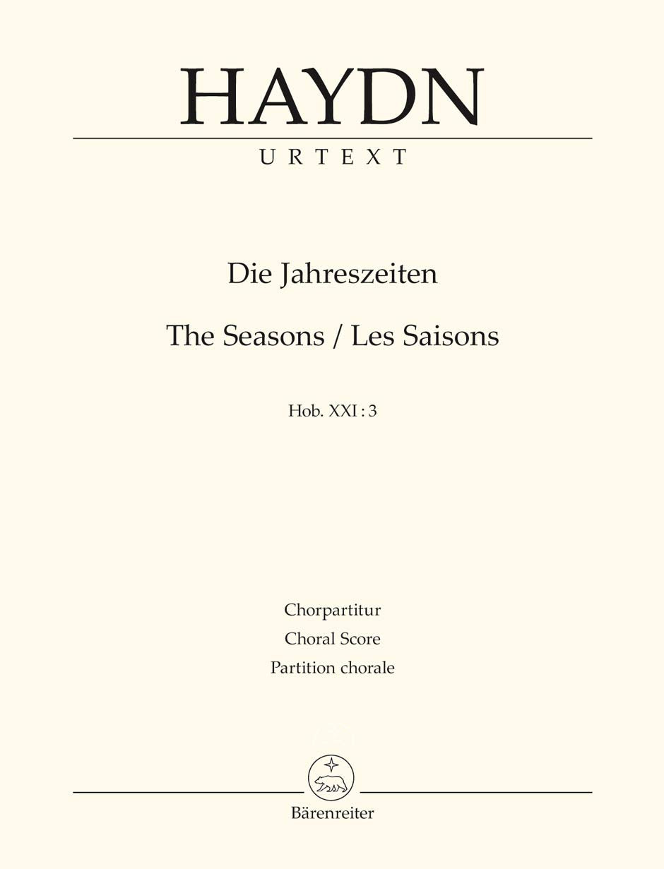 Die Jahreszeiten (The Seasons / Les Saisons) Hob. XXI:3 (17991801) -Oratorium-. Chorpartitur, Urtextausgabe Books