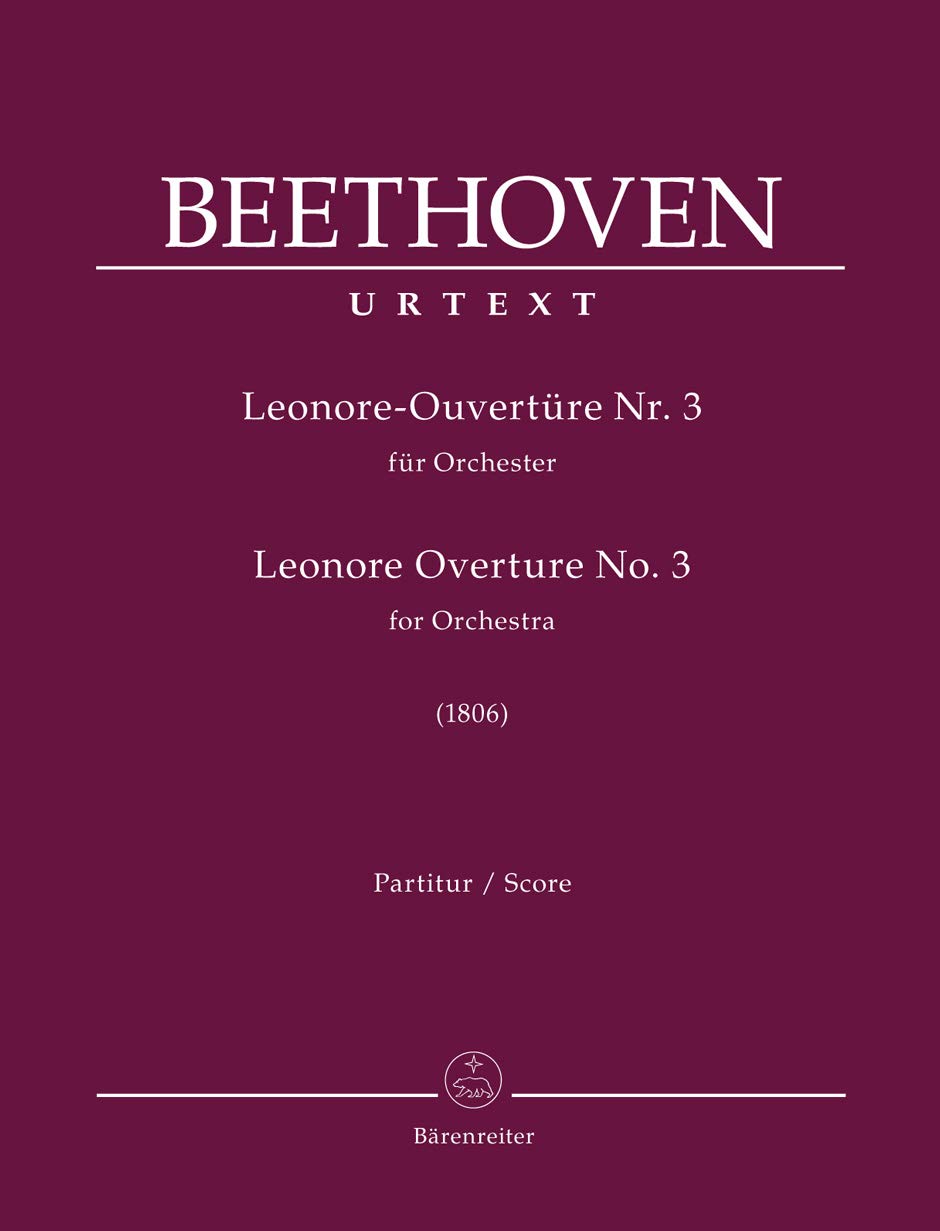Leonore-Ouvertüre für Orchester Nr. 3 (1806). Partitur, Urtextausgabe Books