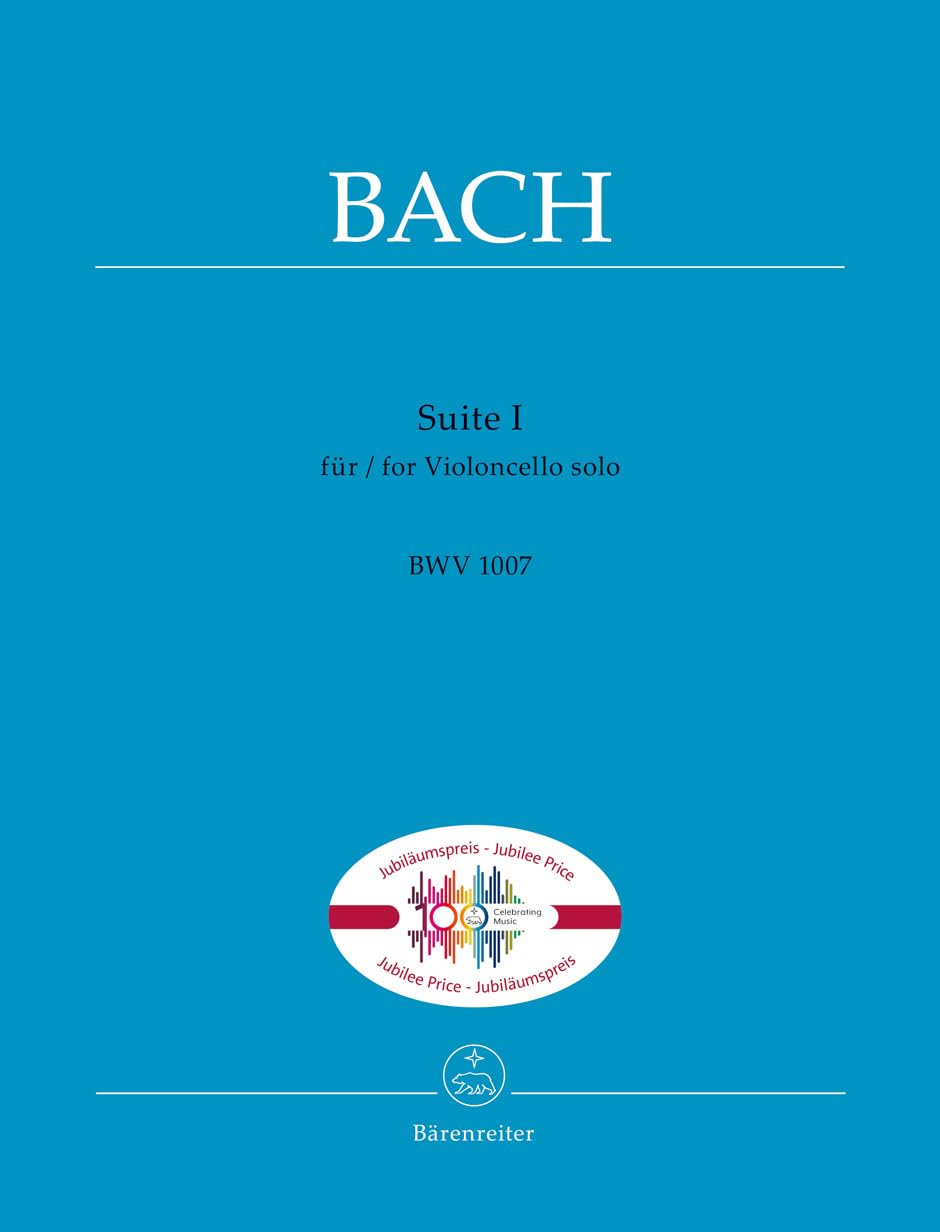 Suite I für Violoncello solo BWV 1007. Spielpartitur Sheet Music