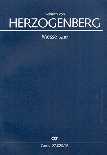Herzogenberg: Messe in e (op. 87). Klavierauszug Music