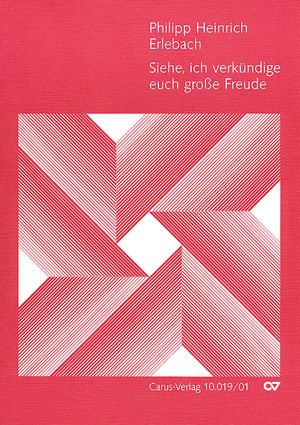 Erlebach: Siehe, ich verkündige euch große Freude. Partitur Sheet Music