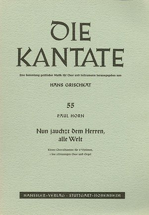 Horn: Nun jauchzt dem Herren, alle Welt. Partitur Books