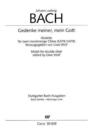 Bach: Gedenke meiner, mein Gott. Partitur (20 St.) Books