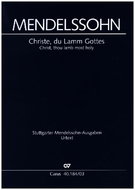 Christe, du Lamm Gottes, Choralkantate, Orgelauszug book