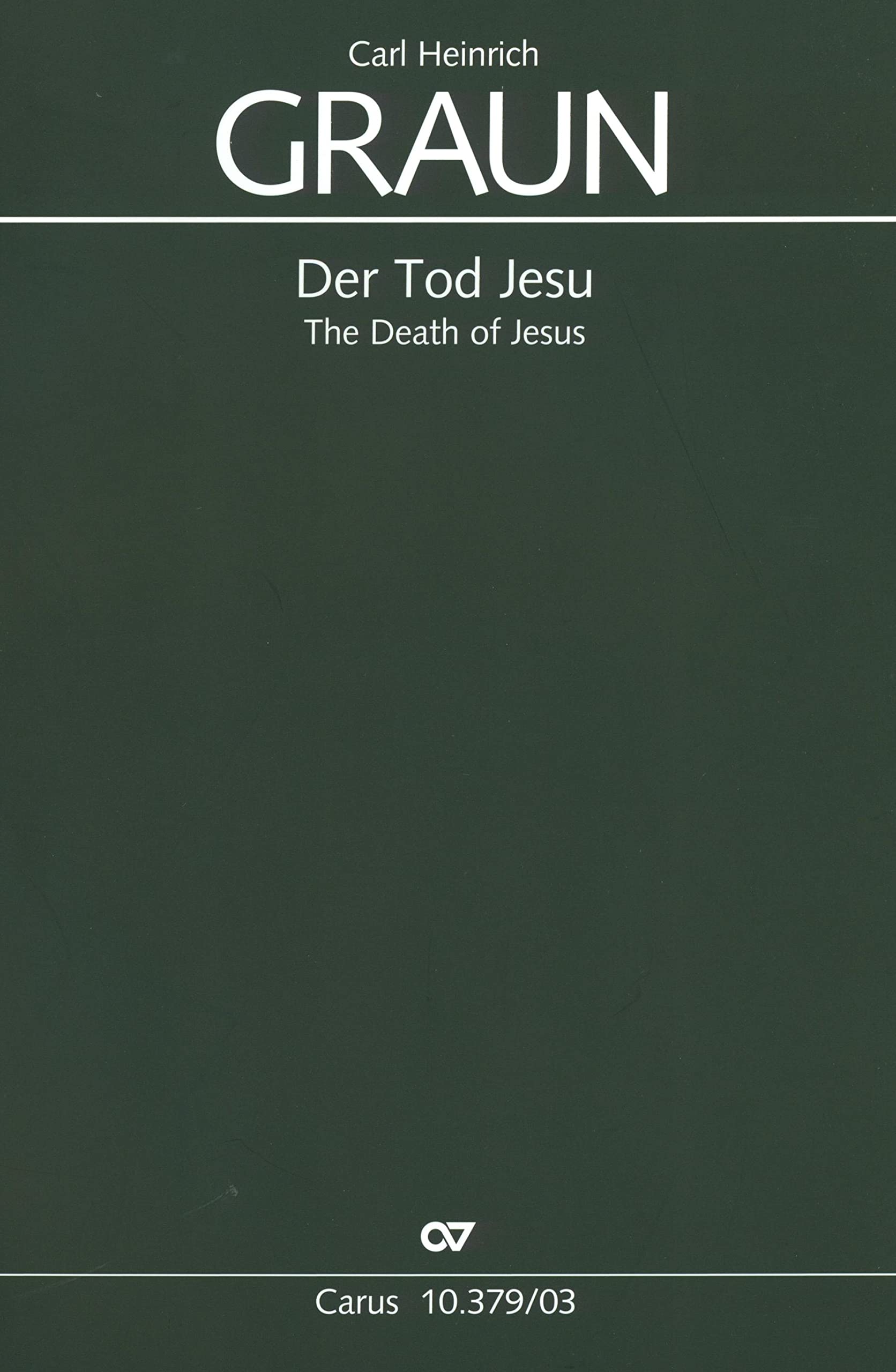 Der Tod Jesu (Klavierauszug): 1755 Sheet Music