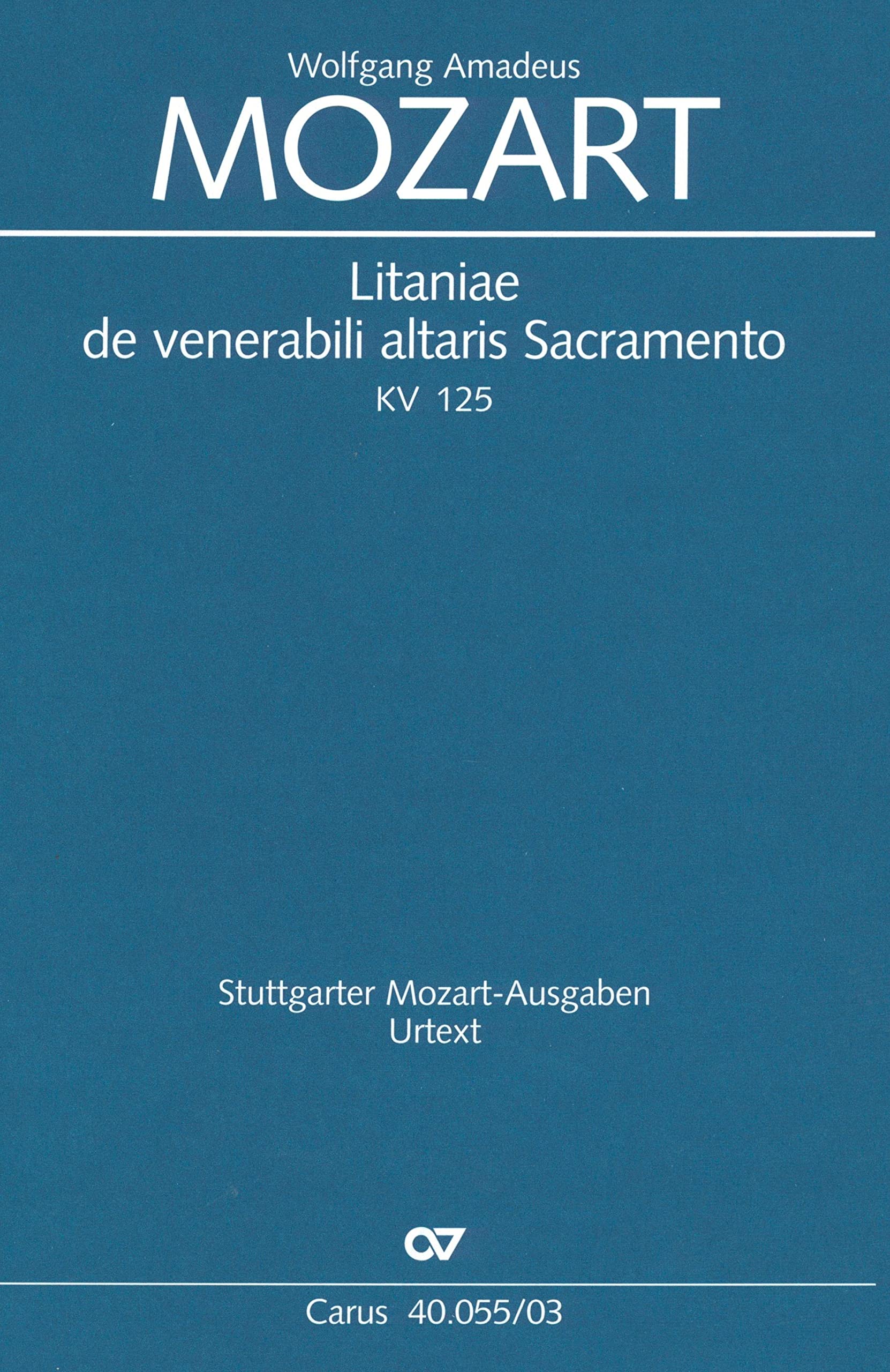 Litaniae de venerabili altaris Sacramento in B - VOCAL SCORE book