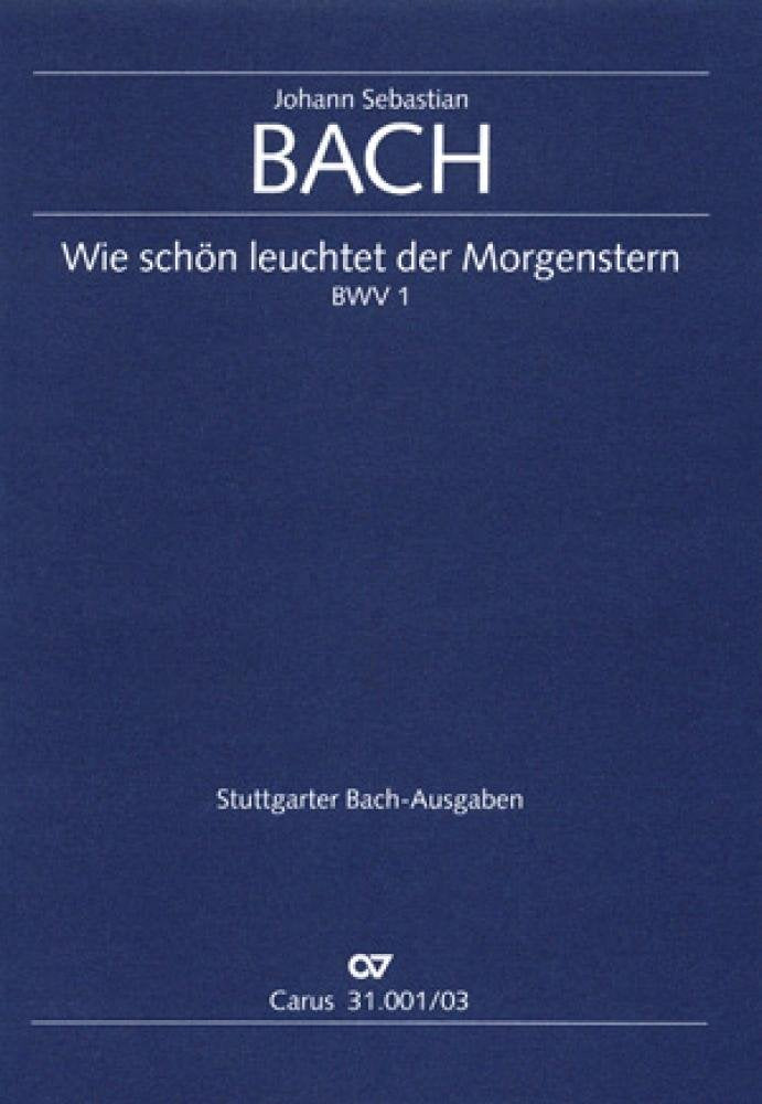 Wie schön leuchtet der Morgenstern (Klavierauszug): Kantate zum Fest Mariae Verkündigung BWV 1, 1725 Sheet Music