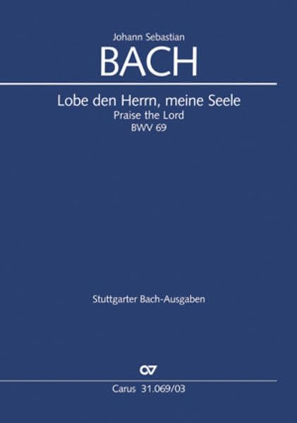 Lobe den Herrn, meine Seele (Klavierauszug): Kantate zur Ratswahl BWV 69 book