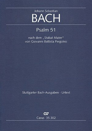 Pergolesi: Tilge, Höchster, meine Sünden. Partitur Sheet Music