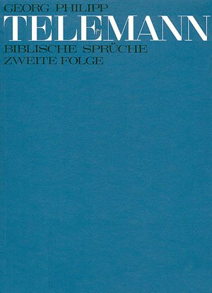 Telemann: Biblische Sprüche 2. Folge Partitur Books