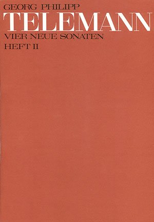 Telemann: Vier neue Sonaten (3 und 4). Partitur mit 2 Stimmen Sheet Music