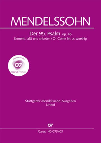 Der 95. Psalm (Klavierauszug) book