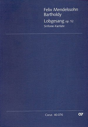 Mendelssohn Bartholdy: Lobgesang (op. 52). Partitur Sheet Music