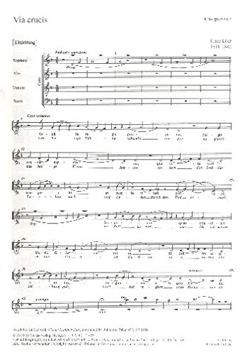 Liszt: Via crucis (S 53). Chorpartitur (20 St.) Books