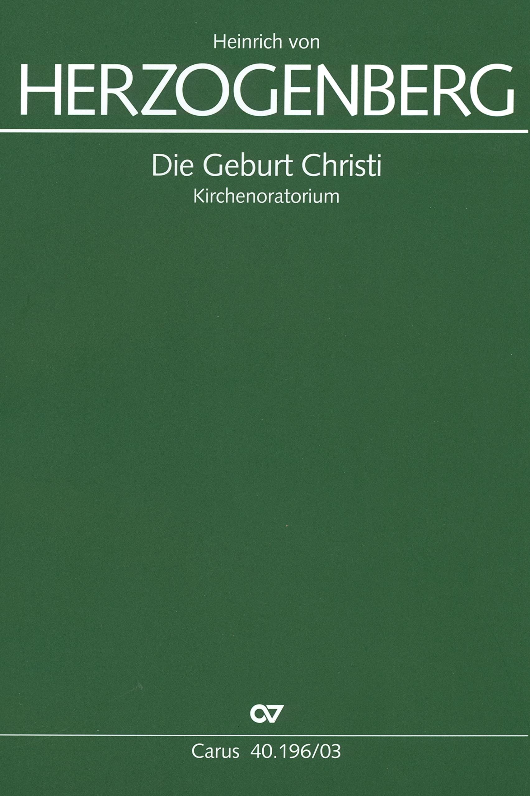Die Geburt Christi (Klavierauszug) book