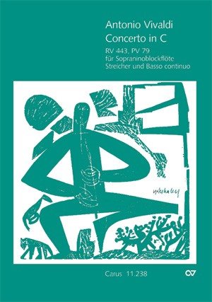 Konzert C-Dur RV443 : für Sopraninoblockflöte, Streicher und Bc Partitur Books