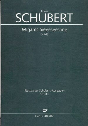 Schubert: Mirjams Siegesgesang (D 942). Partitur Sheet Music