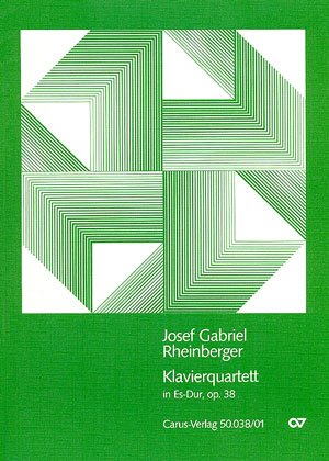 Rheinberger: Klavierquartett in Es (op. 38). Partitur mit 3 Stimmen Sheet Music