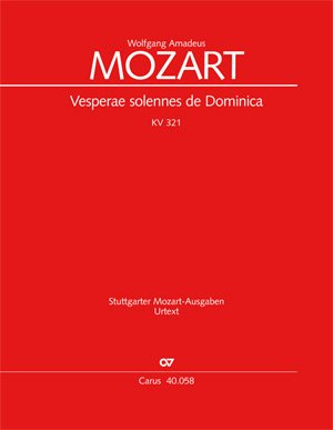 Mozart: Vesperae solennes de Dominica (KV 321). Partitur Sheet Music