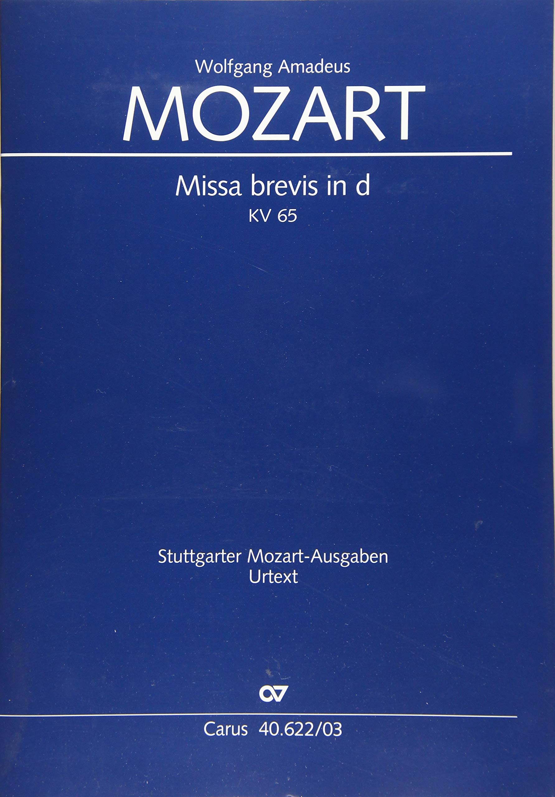 Missa brevis in d (Klavierauszug): KV 65 (61a), 1769 Sheet Music