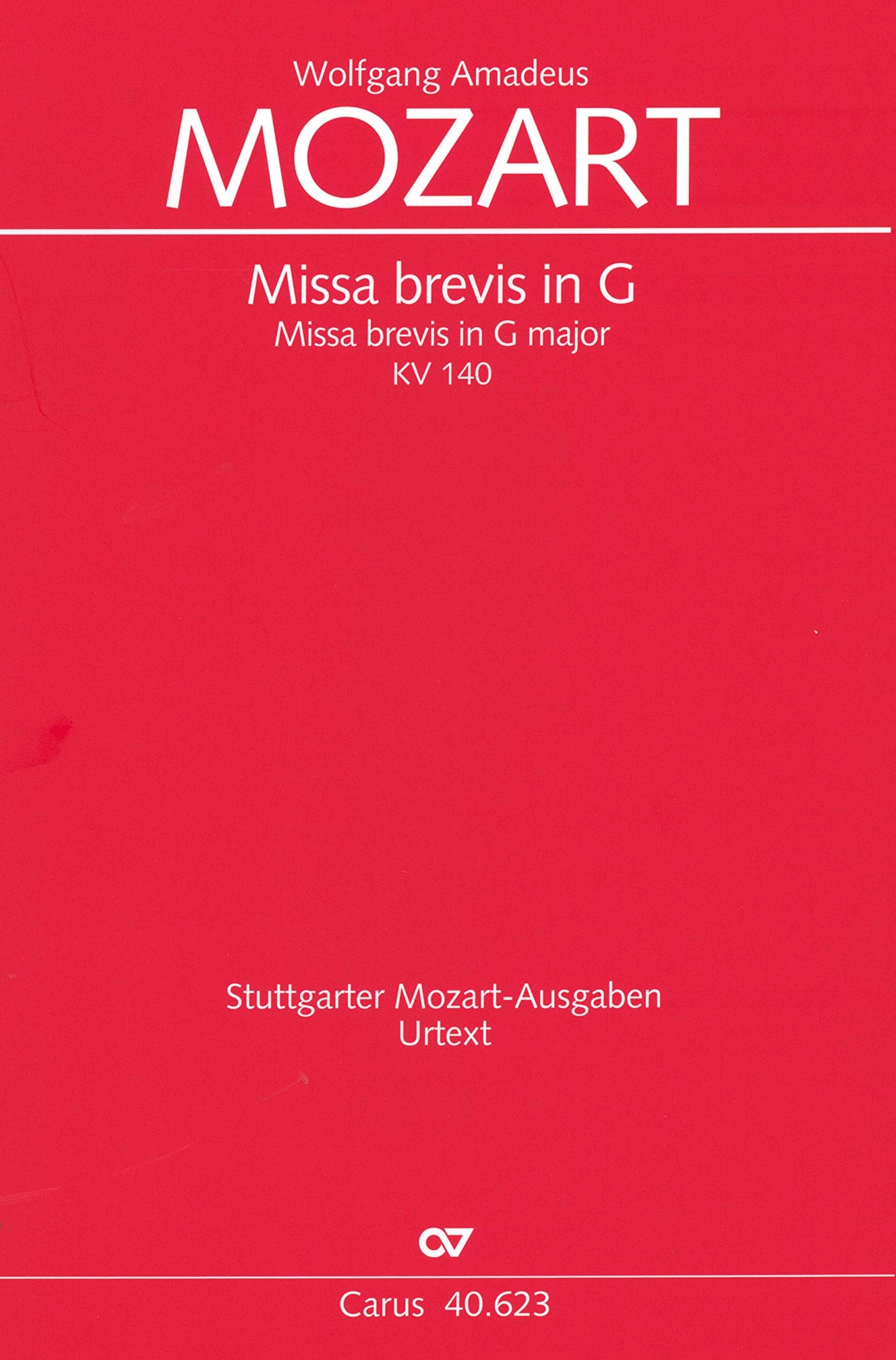 Mozart: Missa brevis in G (KV 140 (235d)). Partitur Sheet Music
