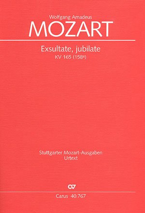 Mozart: Exsultate, jubilate (KV 165 (158a)). Partitur Sheet Music