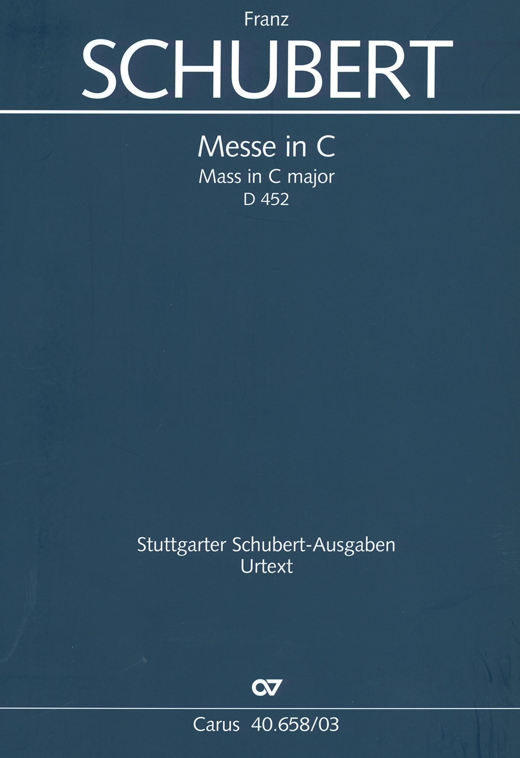 Messe in C (Klavierauszug): D 452, 1816 Sheet Music