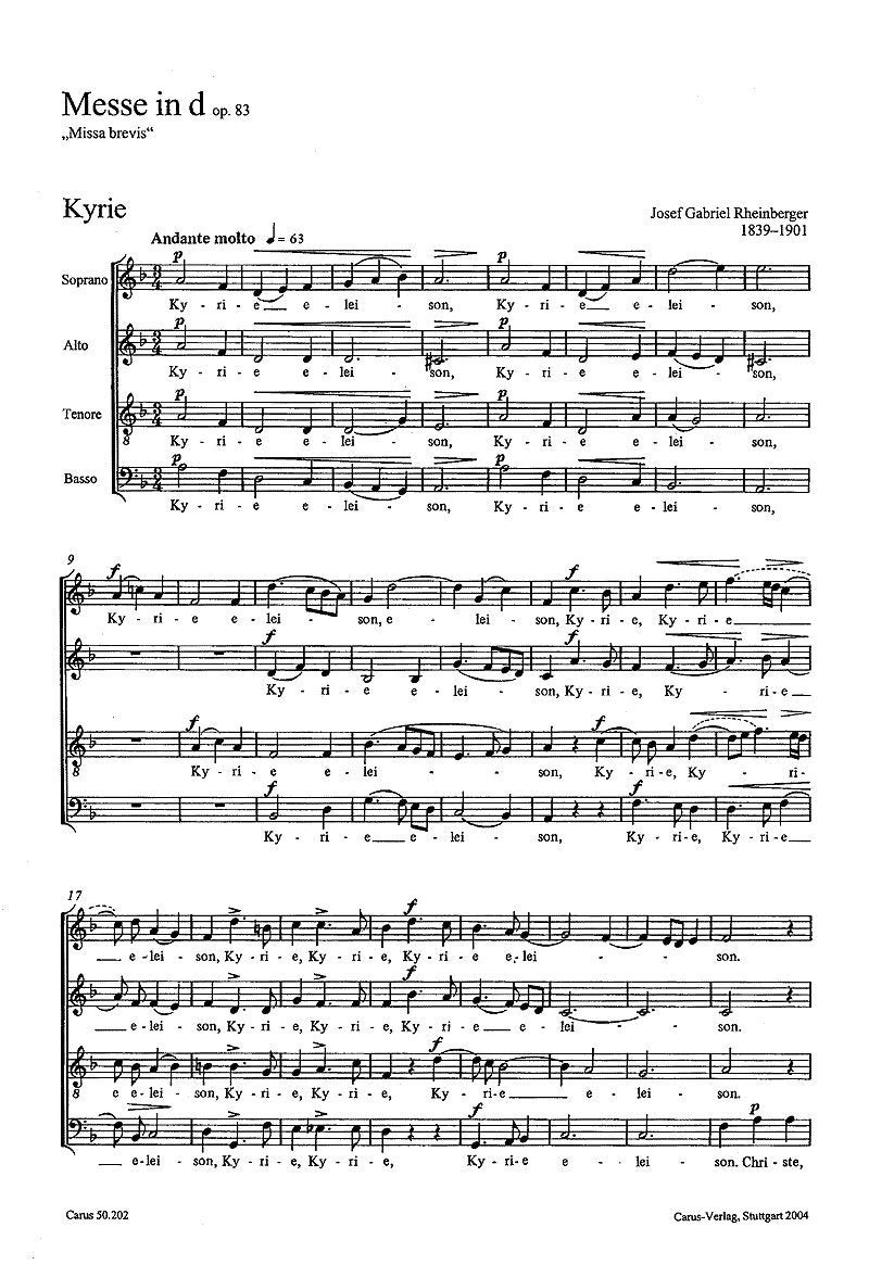 Rheinberger: Messen für gemischten Chor a cappella (Gesamtausgabe, Bd. 2). Gesamtausgabe Books
