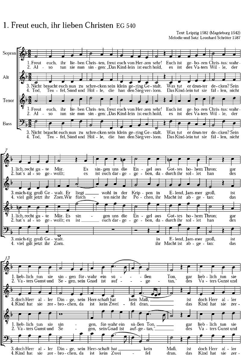 Chorheft 2 zum EG (Regionalteil Niedersachsen). Chorbuch Sheet Music