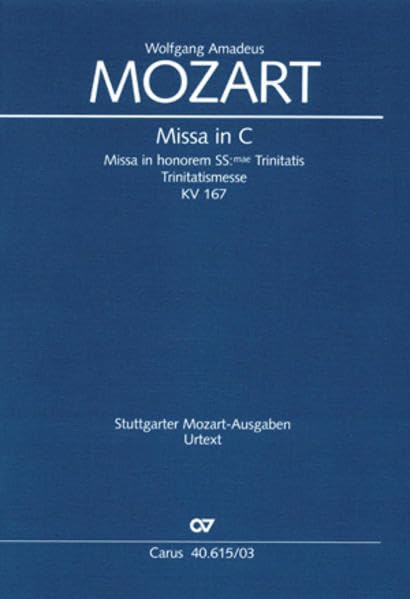 Mozart, W: Missa in C (Klavierauszug) book