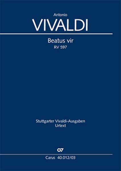 Beatus vir (Klavierauszug): Psalm 111 RV 597 Sheet Music