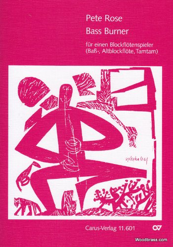 CARUS ROSE P. - BASS BURNER - FLUTE A BEC SOLO Sheet Music