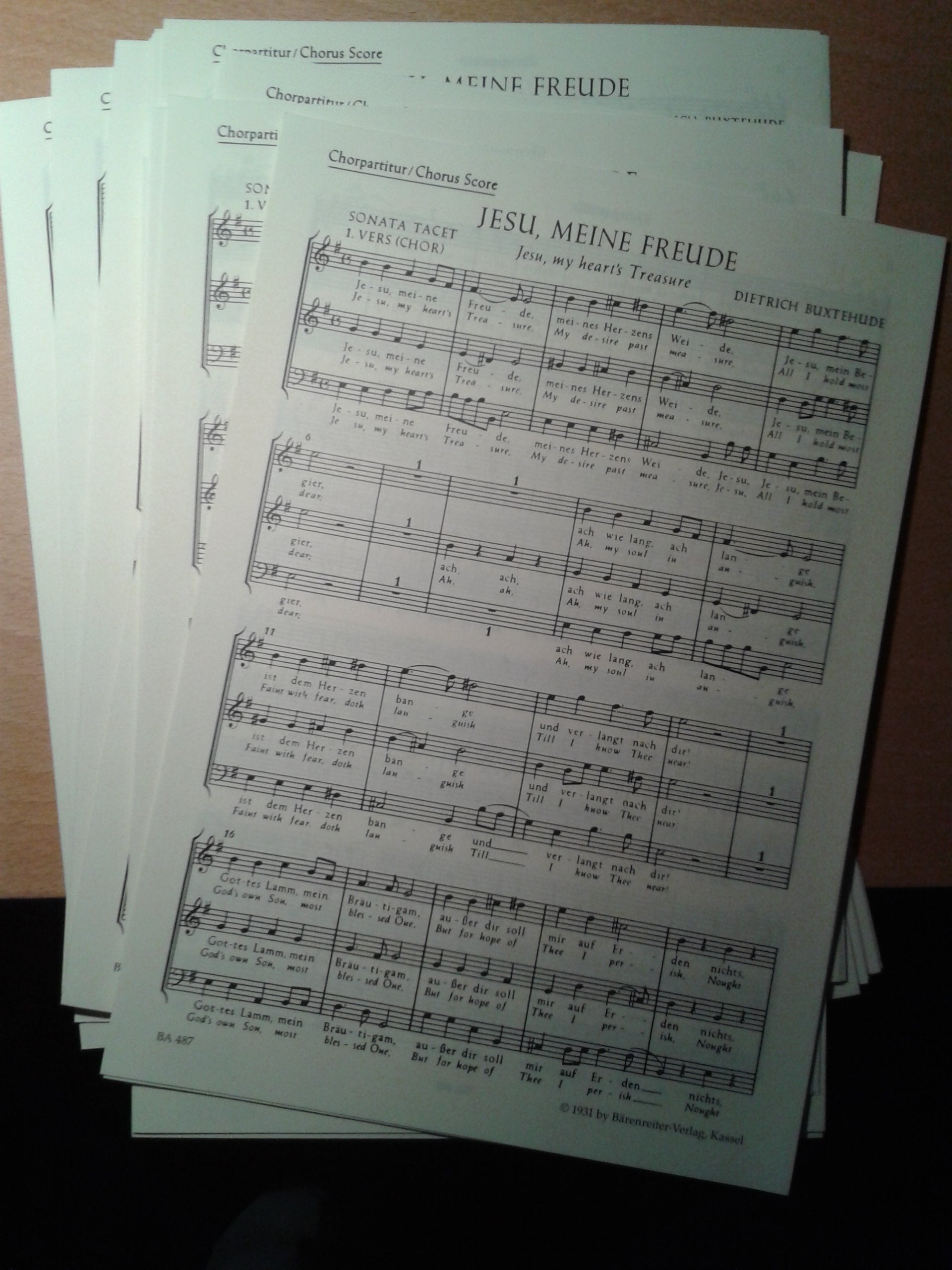 Buxtehude: Membra Jesu nostri (BuxWV 75). Partitur Sheet Music