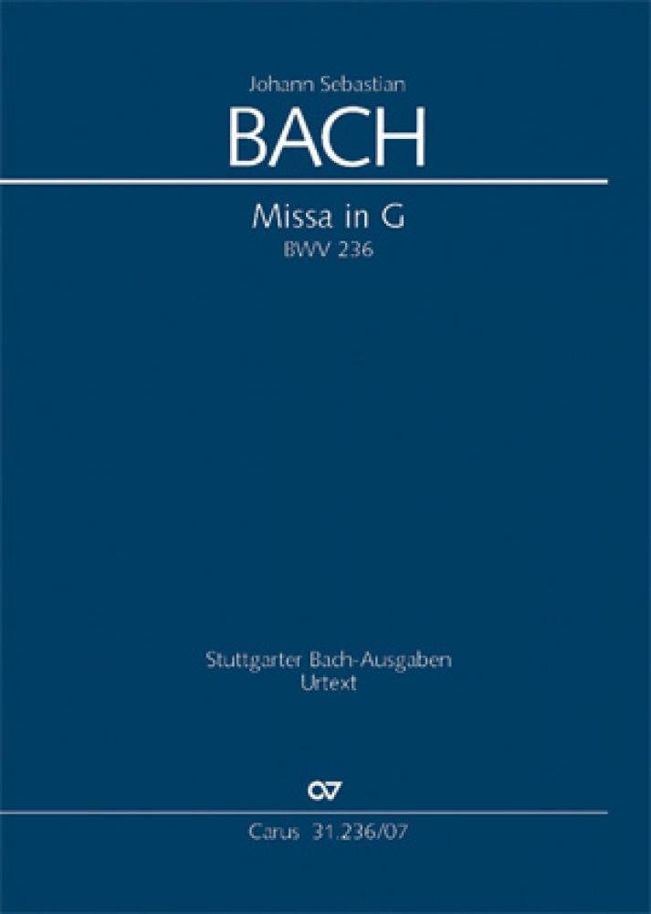 Messe G-Dur BWV236 : für Soli, gem Chor und Orchester Studienpartitur Sheet Music