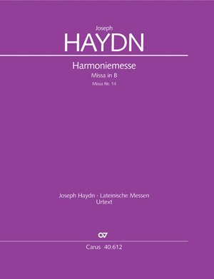 Harmoniemesse B-Dur Hob.XXII:14 : für Soli, gem Chor und Orchester Partitur (lat) Sheet Music